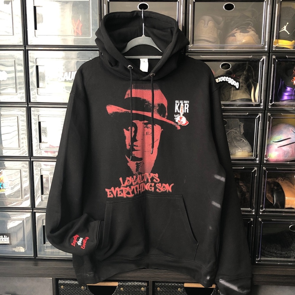 Black Graphic Hoodie